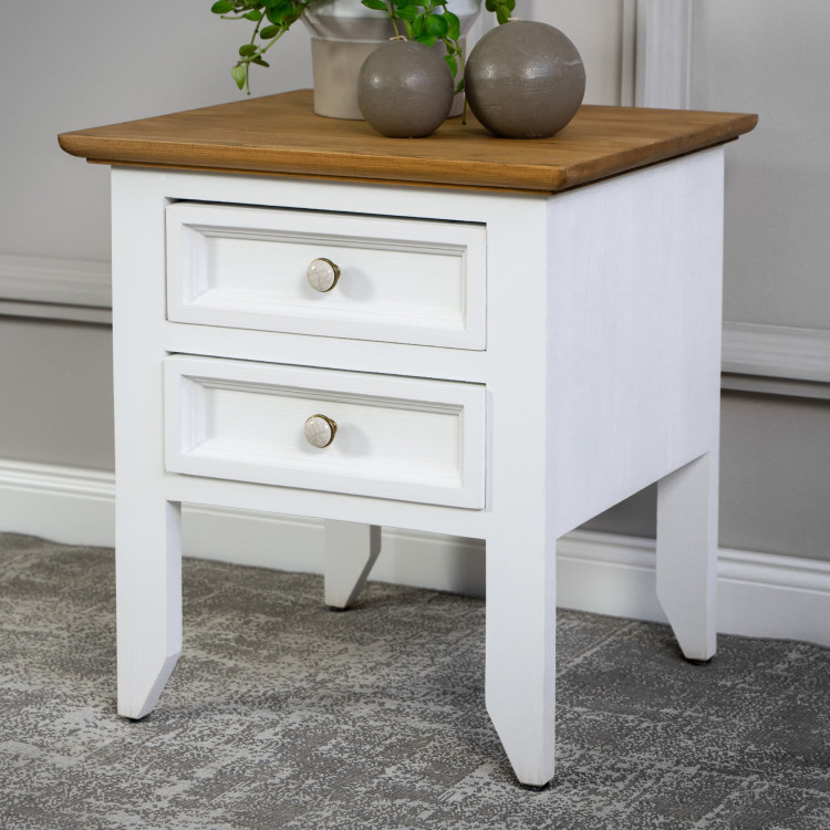 Dřevěný provence noční stolek, Lille typ 212 , Noční stolky- 5