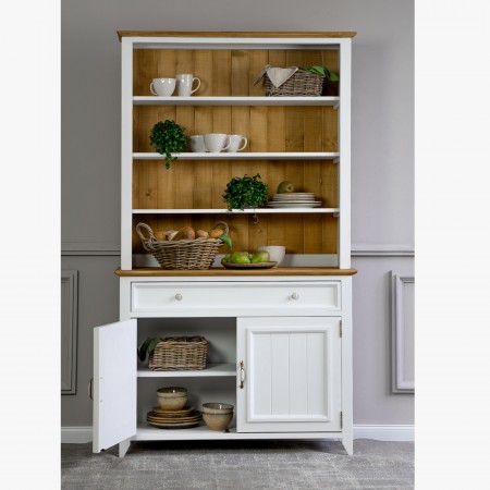 Dřevěný provence příborník bílo hnědý, Lille , Kredence a príborníky- 6