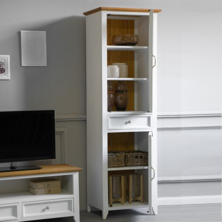 Dřevěna provence jednodveřová vitrina, Lille , Vitríny- 2