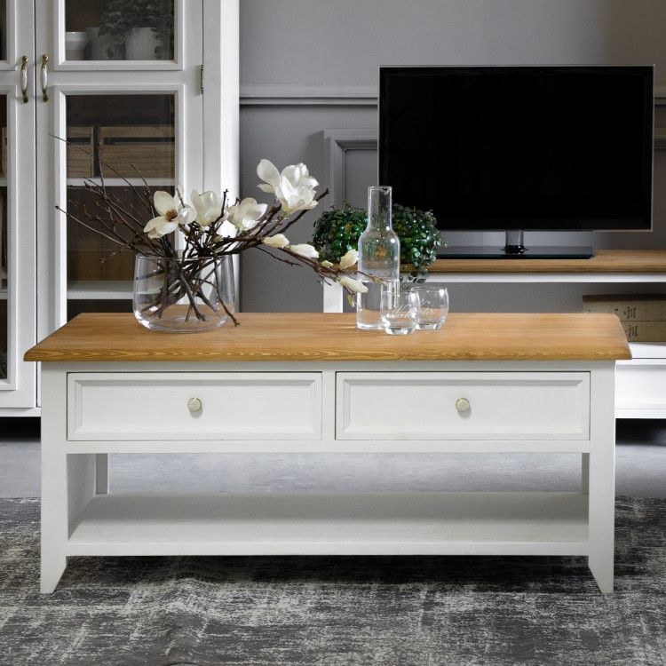 Dřevěný provence konferenční stolek, Lille , Konferenční stolky- 2