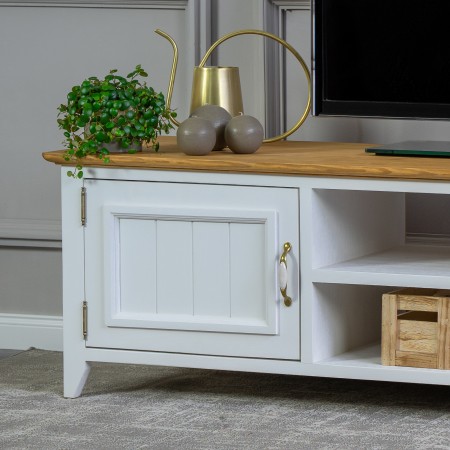 Dřevěný provence tv stolek, Lille , TV stolky, Tv Komody- 5