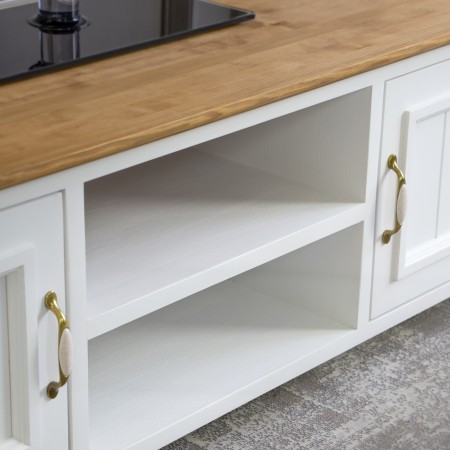 Dřevěný provence tv stolek, Lille , TV stolky, Tv Komody- 3