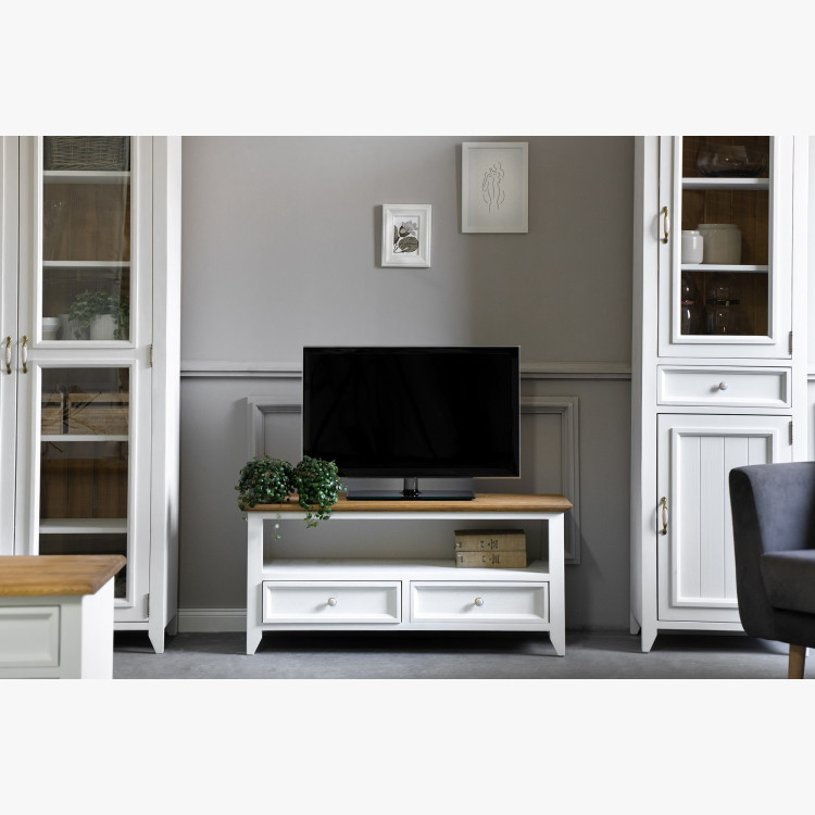 Dřevěný provence tv stolek, Lille 405 , TV stolky, Tv Komody- 5