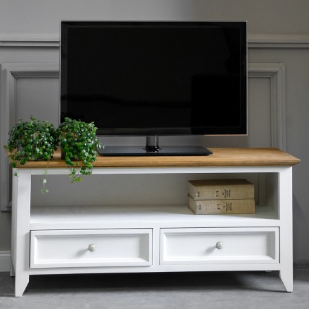 Dřevěný provence tv stolek, Lille 405 , TV stolky, Tv Komody- 1