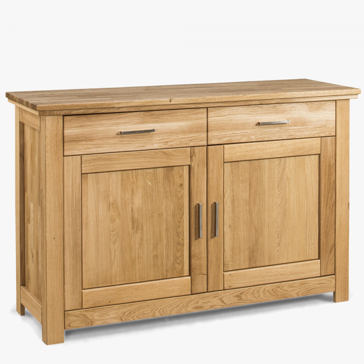 Dřevěná dubová komoda s dvířky, Alexandra 44 , Komody- 3