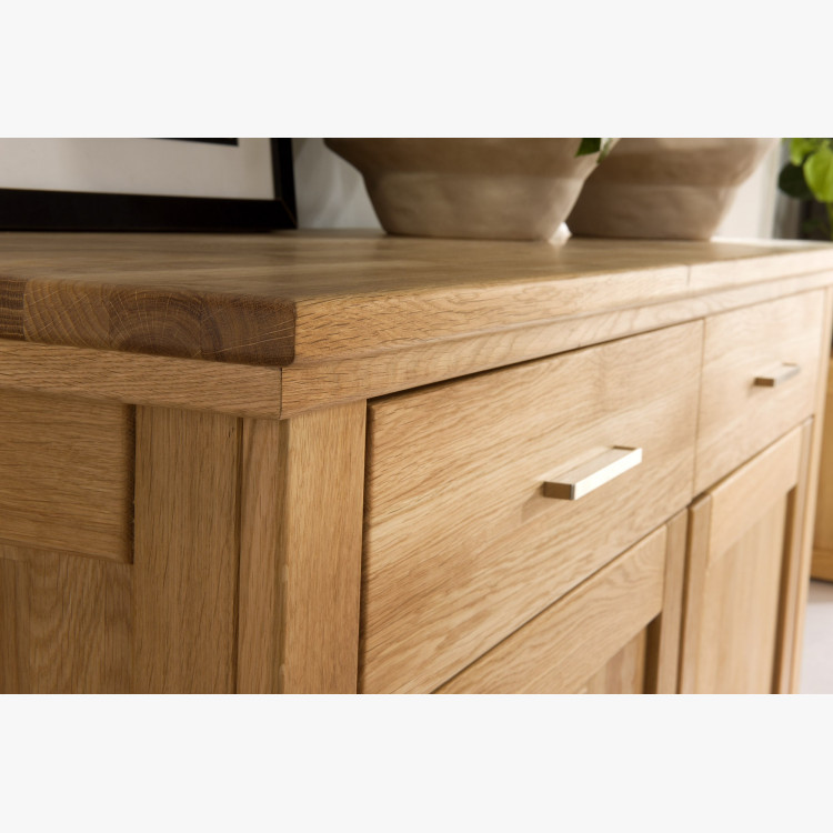 Dřevěná dubová komoda s dvířky, Alexandra 44 , Komody- 6