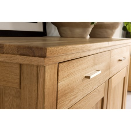 Dřevěná dubová komoda s dvířky, Alexandra 44 , Komody- 6
