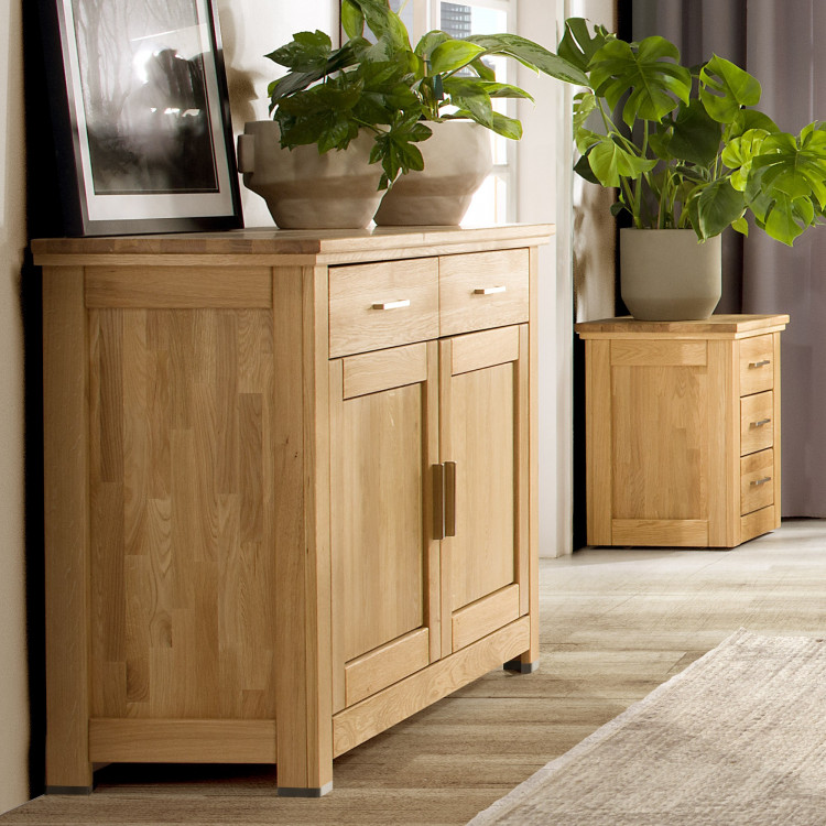 Masivní komoda malá se šuplíky, Alexandra 85 , Komody- 4