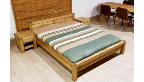 Doppelbett aus Massivholz - 140/160/180 oder 200 x 200 cm