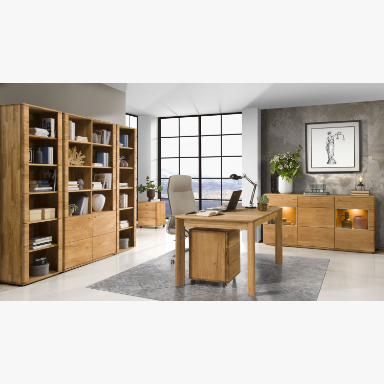 Dubový regál z masivu, texas 13 , Dřevěné regály- 5