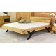 Designes Doppelbett aus Fichte - Stahlbeine in Y- Form /160x200cm/180x200cm/Balkenbett