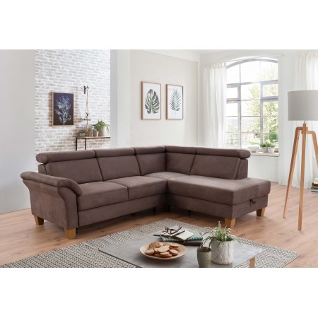 Rohová sedačka Arnga - roh v pravo ( hnědá ) , Rohové sedačky- 8