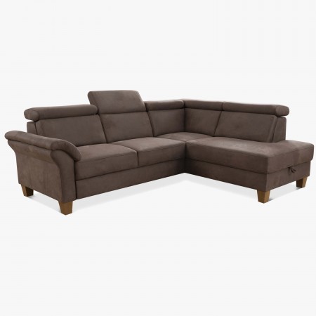 Rohová sedačka Arnga - roh v pravo ( hnědá ) , Rohové sedačky- 3