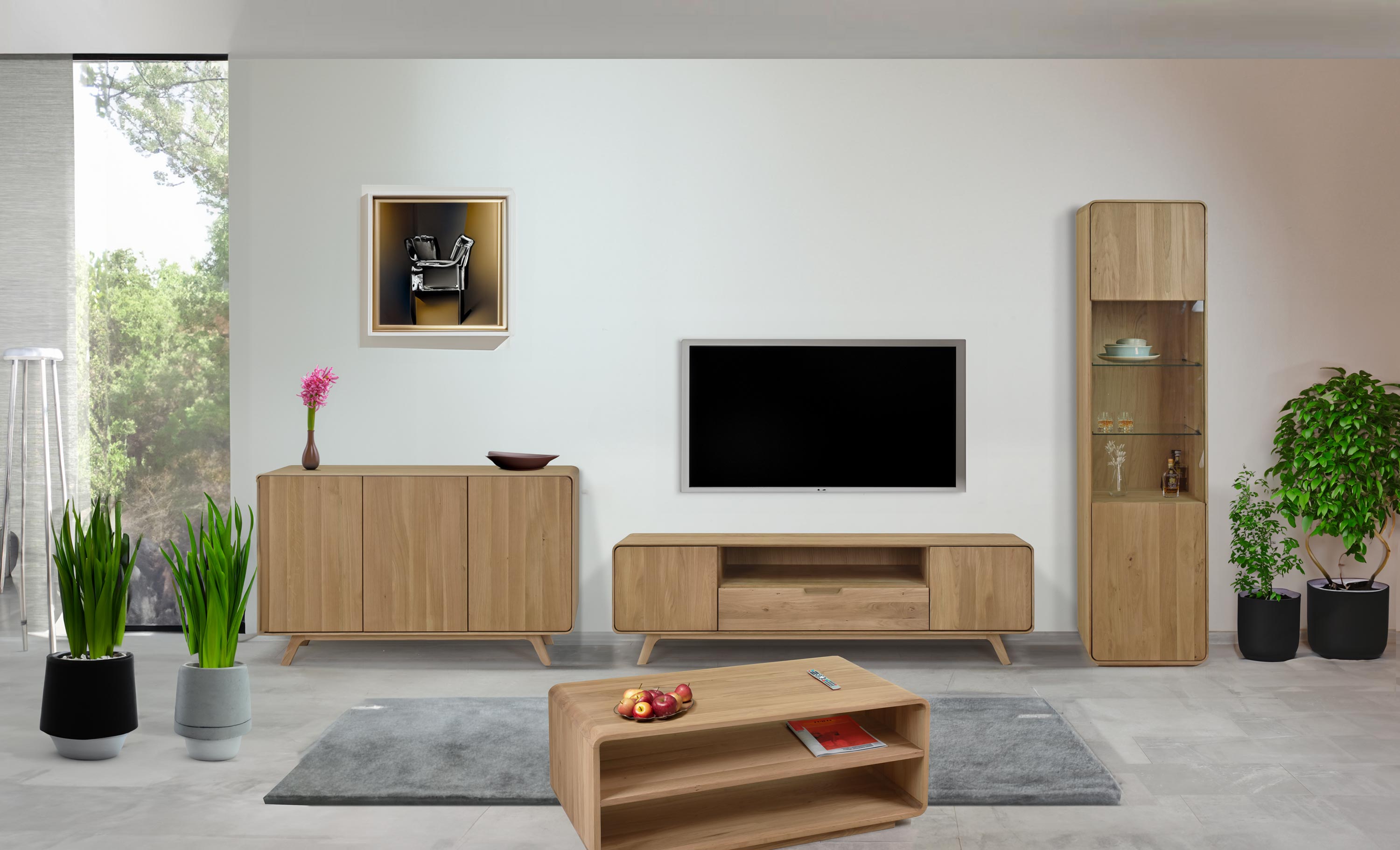 Dubov&yacute; n&aacute;bytek do ob&yacute;vac&iacute;ho pokoje Avalon